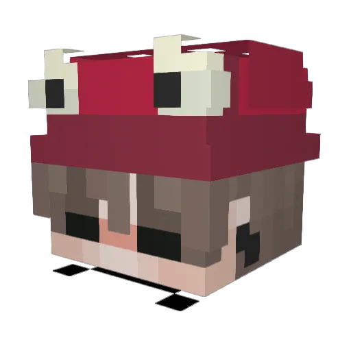 Kaito079 Minecraft avatar head, 3D render