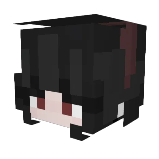 Kaito1412_ Minecraft avatar head, 3D render
