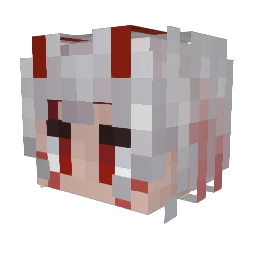 Kaito1912 Minecraft avatar head, 3D render