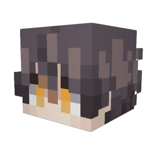Kaito791 Minecraft avatar head, 3D render