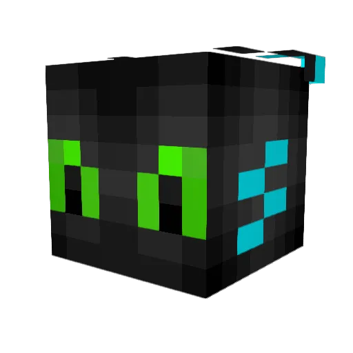 Kaito_2 Minecraft avatar head, 3D render