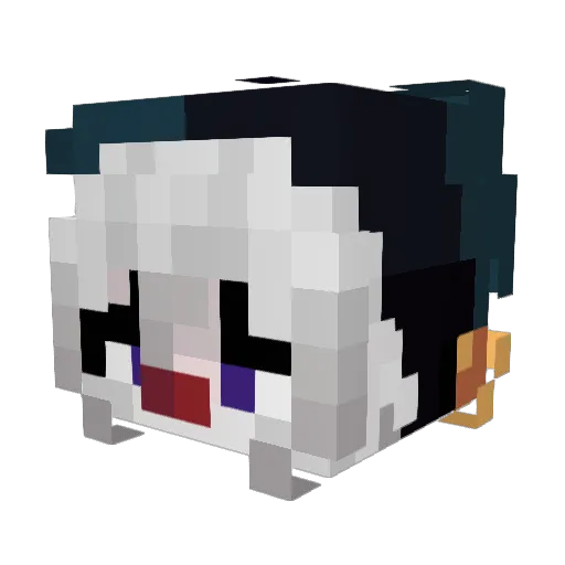 Kaito_Paradoxe Minecraft avatar head, 3D render