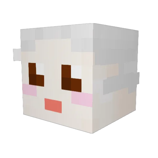 Kaiuskai Minecraft avatar head, 3D render