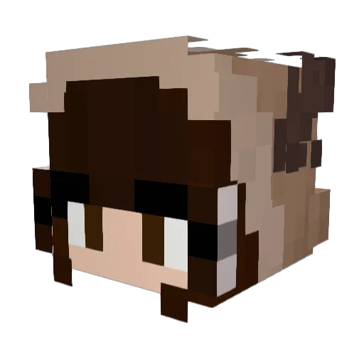 Kaixelle Minecraft avatar head, 3D render