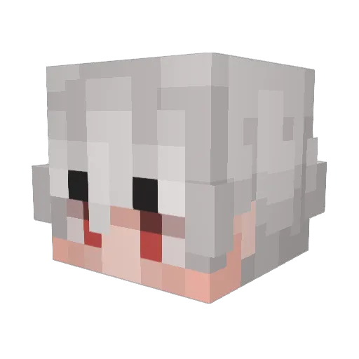 Kaixn Minecraft avatar head, 3D render