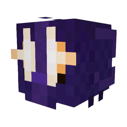 Kaiyotl Minecraft avatar head, 3D render