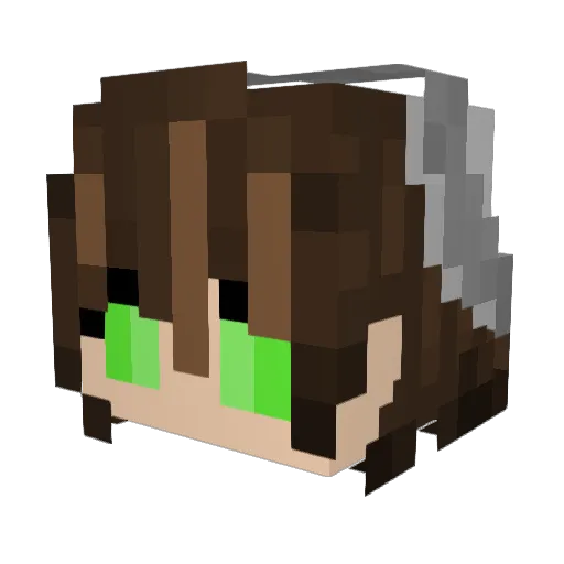 Kaiyott Minecraft avatar head, 3D render