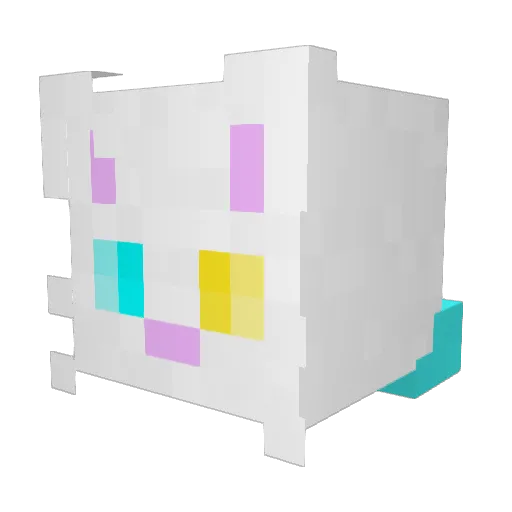 KaiyuTheCat Minecraft avatar head, 3D render