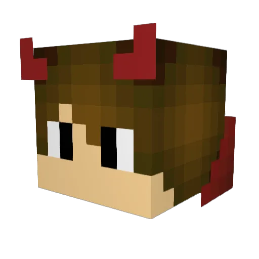 Kaiyu_YTB Minecraft avatar head, 3D render
