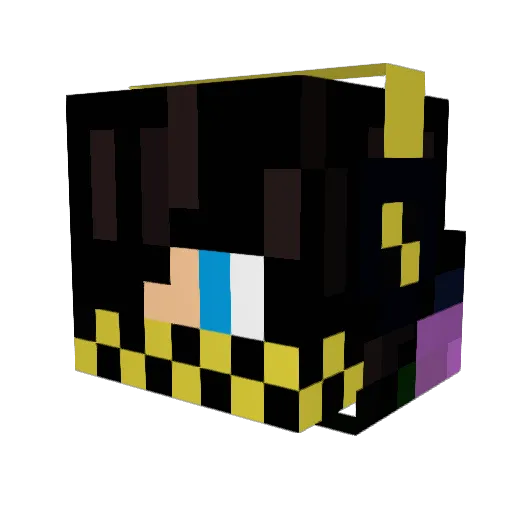 Kaiyugo Minecraft avatar head, 3D render
