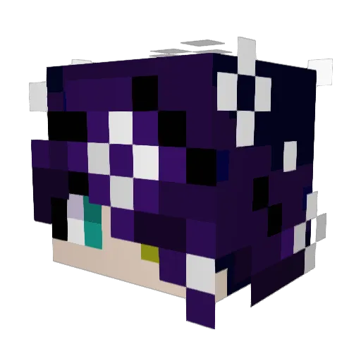 Kaiz3r0 Minecraft avatar head, 3D render