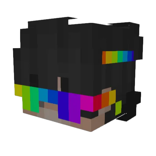 KaizenZera Minecraft avatar head, 3D render
