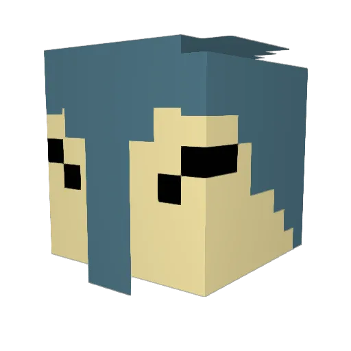 Kaizer231 Minecraft avatar head, 3D render