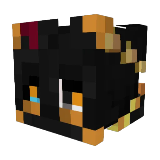 Kaizlyer Minecraft avatar head, 3D render