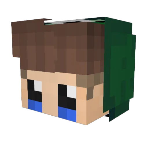 KaizoPLay4 Minecraft avatar head, 3D render