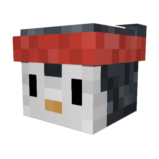 Kaizookuu Minecraft avatar head, 3D render