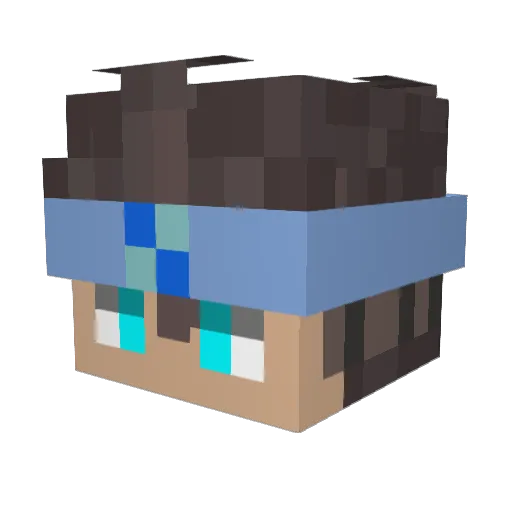 Kaizor41 Minecraft avatar head, 3D render