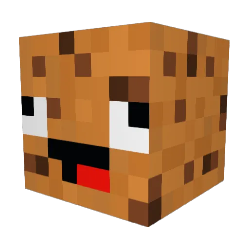 Kaizplays Minecraft avatar head, 3D render