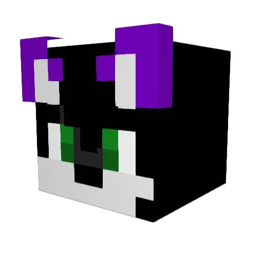 Kaizuko_Wolf Minecraft avatar head, 3D render