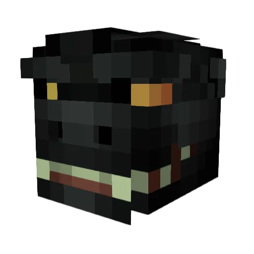 Kaizzilla Minecraft avatar head, 3D render