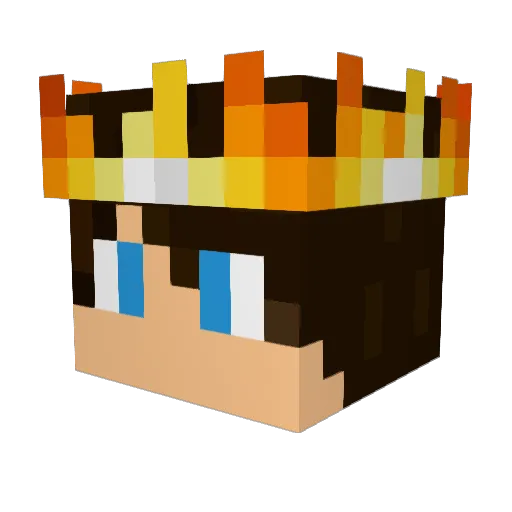 Kaj_07 Minecraft avatar head, 3D render