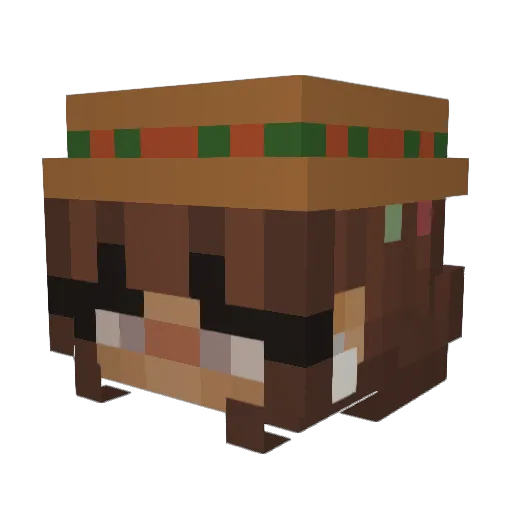 Kajasschatzi Minecraft avatar head, 3D render