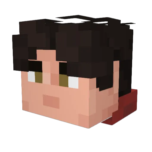 Kajetan2468 Minecraft avatar head, 3D render