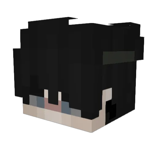 Kajlex134 Minecraft avatar head, 3D render