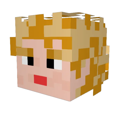 Kajpro1315 Minecraft avatar head, 3D render