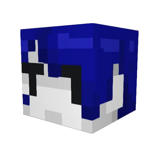 Kajtelino Minecraft avatar head, 3D render