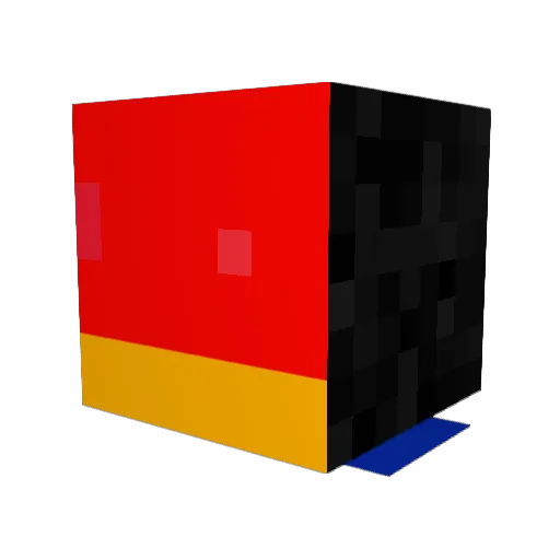 KajusZxZ Minecraft avatar head, 3D render