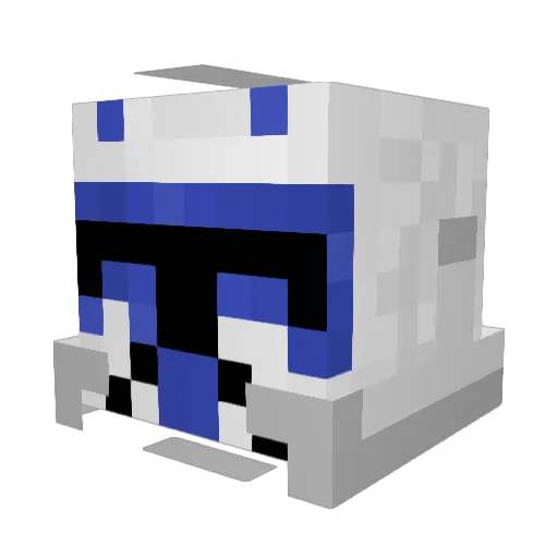 Kajusje Minecraft avatar head, 3D render