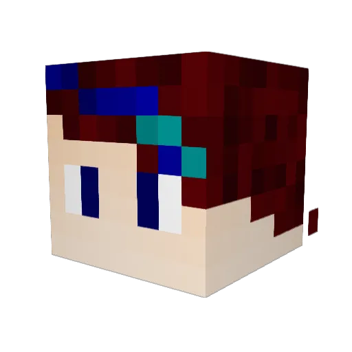 KajzerkaGod Minecraft avatar head, 3D render