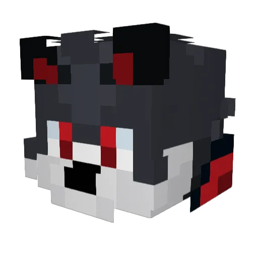 Kajzr Minecraft avatar head, 3D render