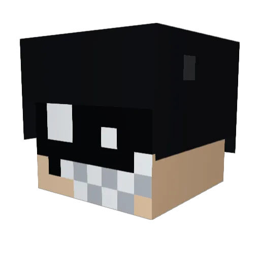Kak0_s Minecraft avatar head, 3D render