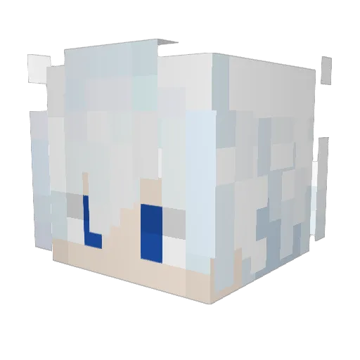 Kaka_mint Minecraft avatar head, 3D render