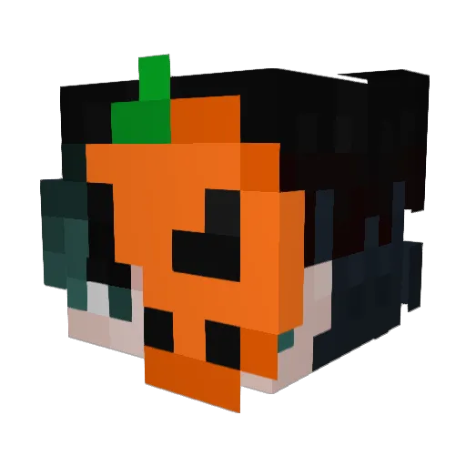 Kakafofo20 Minecraft avatar head, 3D render