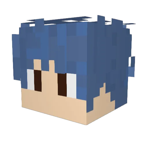 Kakanin_kun Minecraft avatar head, 3D render