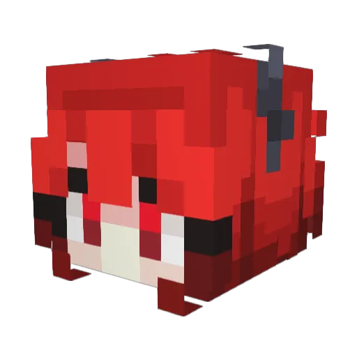 Kakarot81 Minecraft avatar head, 3D render