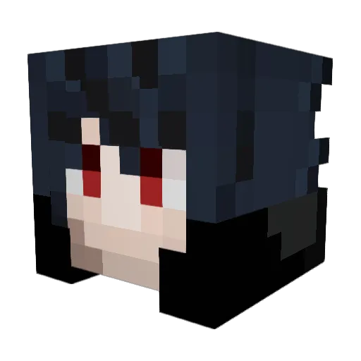 KakarotPl Minecraft avatar head, 3D render
