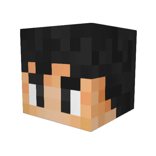 Kakarott9000 Minecraft avatar head, 3D render