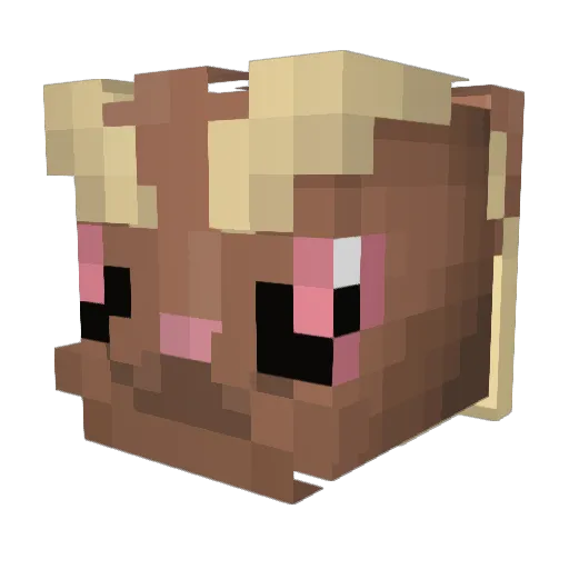 Kakashi777 Minecraft avatar head, 3D render