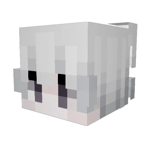 KakashiSabo Minecraft avatar head, 3D render