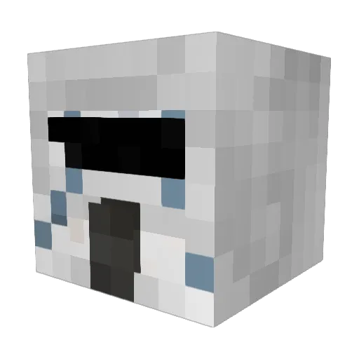 Kakashi_moder Minecraft avatar head, 3D render