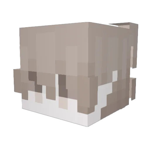 Kakashido Minecraft avatar head, 3D render