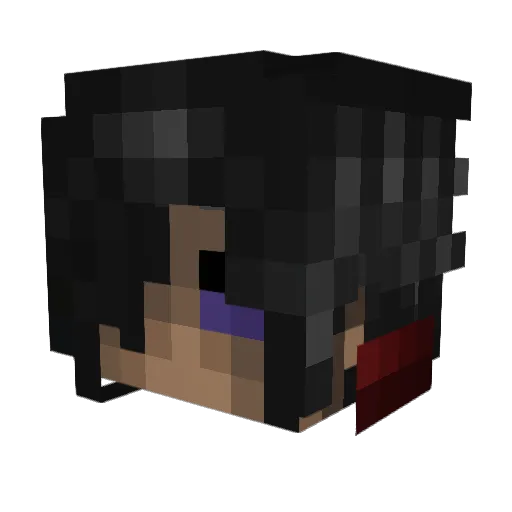 Kakashihatake326 Minecraft avatar head, 3D render
