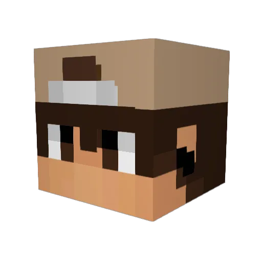 KakashisLeftToe Minecraft avatar head, 3D render