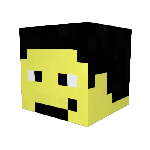 KakelKurt Minecraft avatar head, 3D render