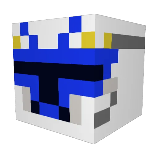 Kakemons12 Minecraft avatar head, 3D render