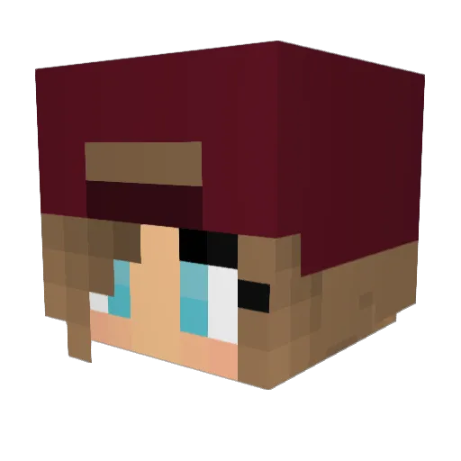 Kakers_23 Minecraft avatar head, 3D render